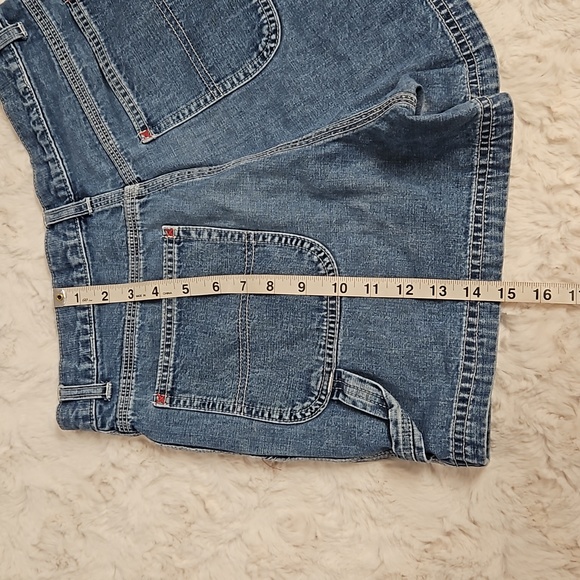 GAP carpenter style faded denim shorts size 6 EUC - Picture 7 of 9